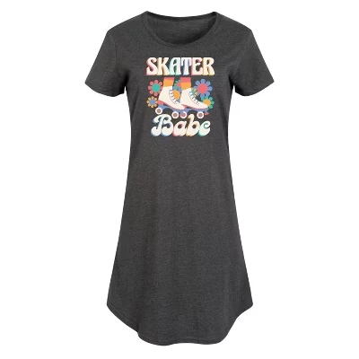 Женское платье Instant Message Skater Babe, графитовый
