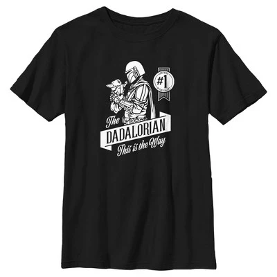 Футболка для мальчиков STAR WARS Мандалорец, черная