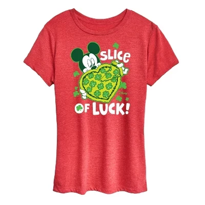 Женская футболка с коротким рукавом Slice Of Luck с рисунком 