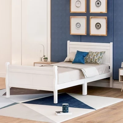 Детская кровать Bellemave Twin с изголовьем, белая