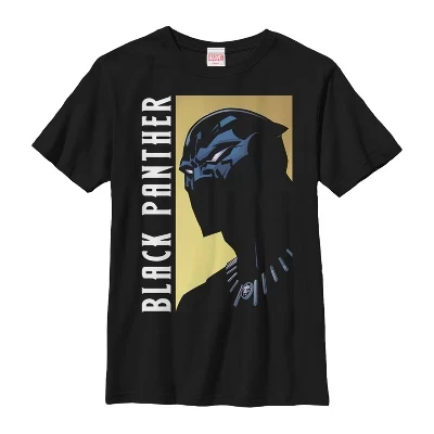 Футболка для мальчиков Marvel Black Panther, черная