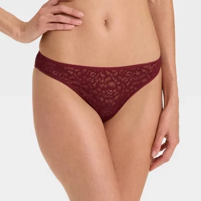 Женское нижнее белье Cheeky из розового кружева - ™ red