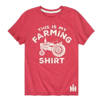 Футболка для мальчиков Case IH Farming, красная