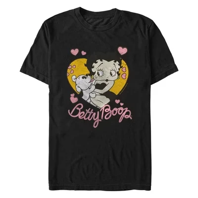 Мужская футболка Distressed Pudgy and Betty черного цвета