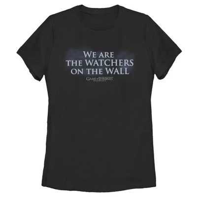 Женская футболка Game of Thrones Стражи стены, чёрная