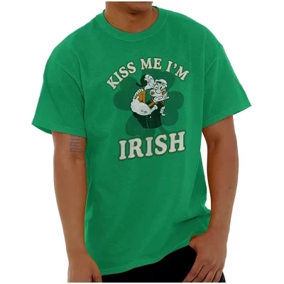 Унисекс футболка Brisco Brands Popeye Irish, зеленая