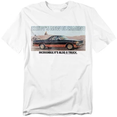 Мужская футболка Chevy El Camino белого цвета