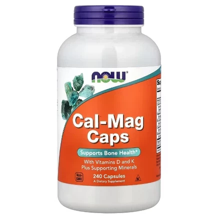 БАД NOW Foods Cal-Mag с витаминами D и K, 240 капсул
