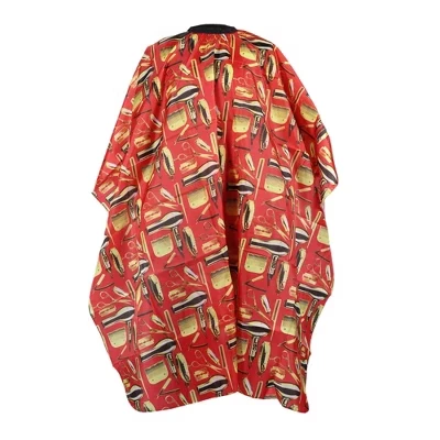 Парикмахерский пеньюар Unique Bargains 165×145 см, красный