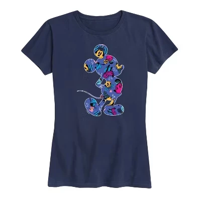 Женская футболка Disney Mickey Silhouette, синяя