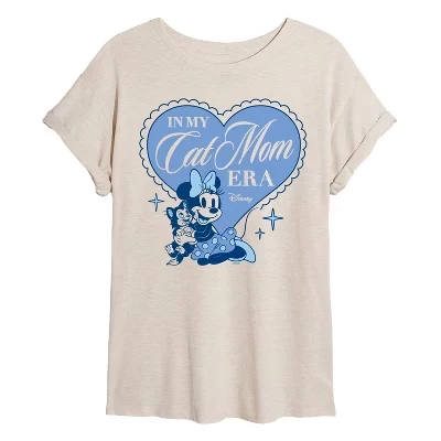 Женская футболка Disney In My Cat Mom Era Minnie, белая