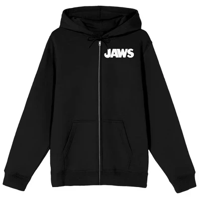 Jaws Franchise Surf Shop в черной толстовке для взрослых на молнии черный