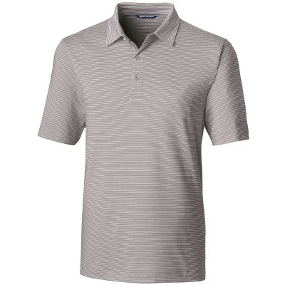 Мужская эластичная рубашка поло в тонкую полоску Forge для больших и высоких мужчин, отполированная до блеска