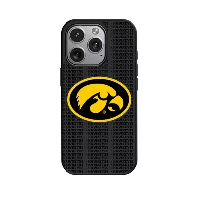 NCAA Big Ten Universities Текстовый фон, совместимый с MagSafe Чехол для мобильного телефона Apple iPhone iowa hawkeyes