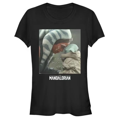 Женская футболка Star Wars The Mandalorian «Ahsoka Fear In You», черная
