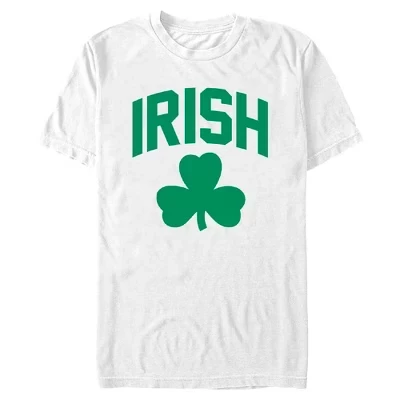 Мужская футболка Lost Gods Irish Green Shamrock с ирландским зеленым трилистником белого цвета