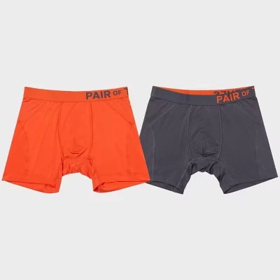 Мужские спортивные трусы-боксеры 2pk - томатно-красный