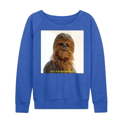 Женский свитшот Star Wars Chewbacca, королевский синий меланж