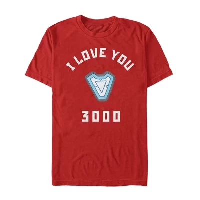 Мужская футболка Marvel Iron Man I Love You 3000, красная