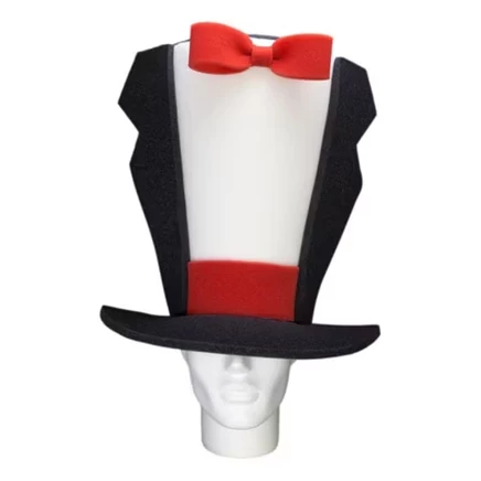 Шляпа-цилиндр Foam Party Hats Tuxedo