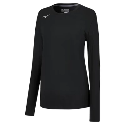 Футболка для девочек Mizuno Attack, чёрная