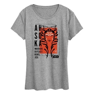Женская футболка STAR WARS «Ahsoka», серая