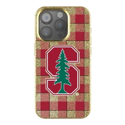 Чехол для мобильного телефона NCAA ACC Universities в клетку Gold Bling для Apple iPhone stanford cardinal