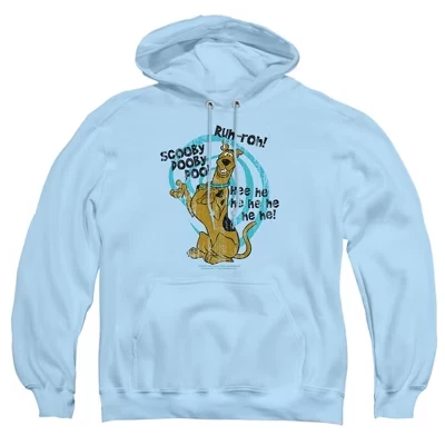 Мужское худи Scooby-Doo с цитатой, голубое