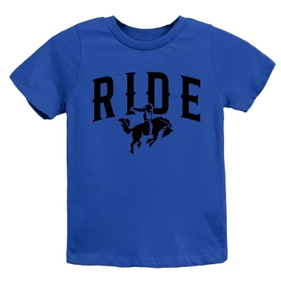 Ride Cowboy Arched - Молодежная футболка с коротким рукавом и графическим принтом royal