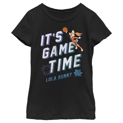 Футболка для девочек Space Jam: Lola Bunny, черная