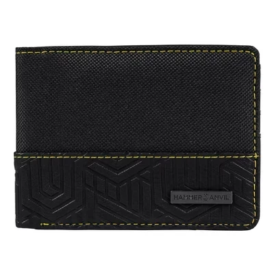 Мужской кошелек Slimfold с RFID-защитой, тонкий кошелек с двойным передним карманом, черный
