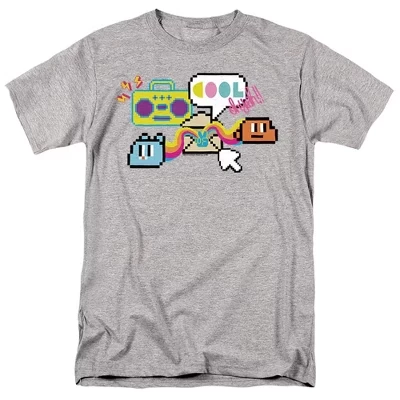 Мужская футболка Gumball Cool Oh Yeah, серый меланж