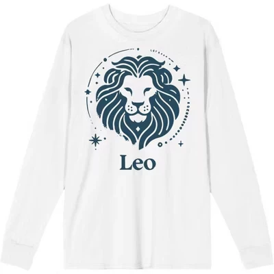 Мужской лонгслив Bioworld «Leo Zodiac», белый