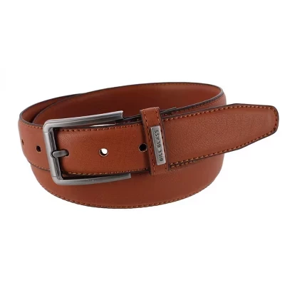 Мужской кожаный ремень Bill Blass, бежевый