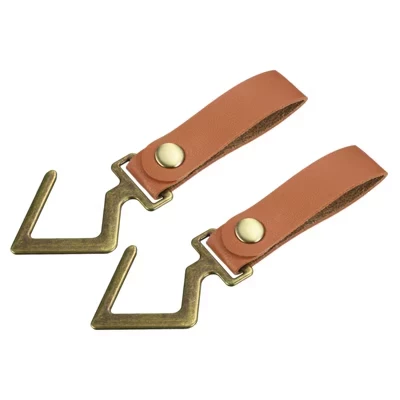 Металлические S-крючки Unique Bargains, 2 шт., коричневые