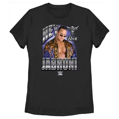 Женская футболка The Rock Hey Jabroni черного цвета