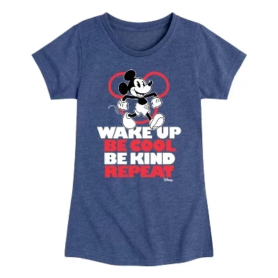 Футболка для девочек Disney Wake Up, синяя