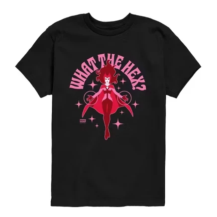 Футболка с коротким рукавом и рисунком Scarlet Witch What the Hex черного цвета