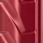 Современный багажный комплект из 3 предметов из АБС-пластика Yuma с вращающимися на 360° колесами и кодовым замком красного цвета