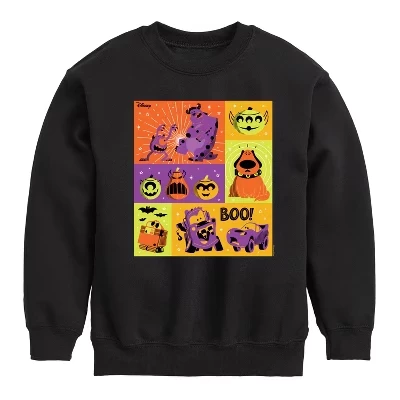 Мальчиковый свитшот Disney Halloween Movie Grid, черный