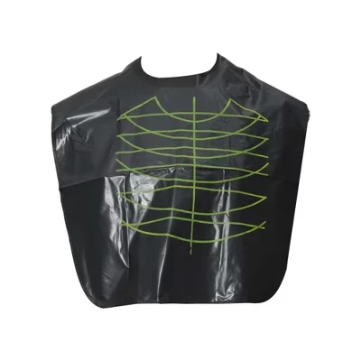 Накидка для стрижки Unique Bargains, черная