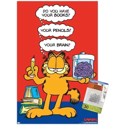 Постер Trends International Garfield Brain с кнопками
