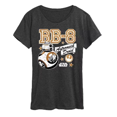 Женская футболка BB8 с коротким рукавом и графическим рисунком heather charcoal