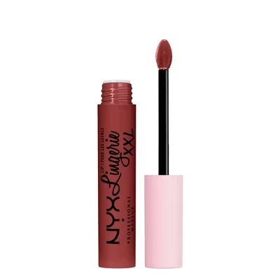 Lip Lingerie XXL Гладкая матовая жидкая губная помада - 16 часов Longwear - 0,13 жидких унций 08 на бретелях
