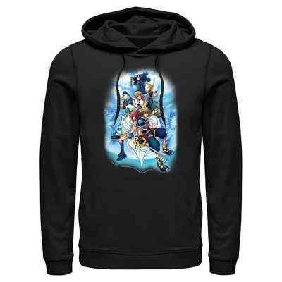 Мужское худи Kingdom Hearts 2 «Обложка игры», чёрное