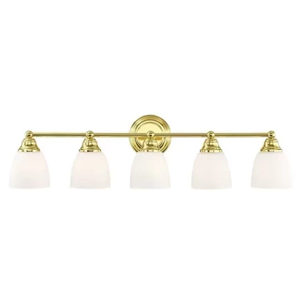 Бра Livex Lighting Somerville, 5 ламп, полированная латунь