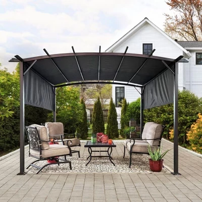 Беседка-пергола The Misty Moon 3,66×2,74 м, бежевая