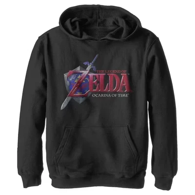 Мужская толстовка с капюшоном Legend of Zelda Ocarina of Time для мальчика, черная