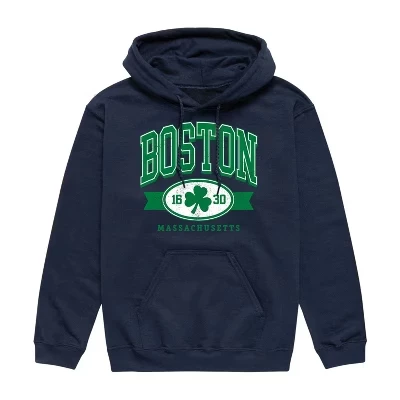 Мужская толстовка-пуловер из флиса с рисунком Boston Mass Clover Graphic