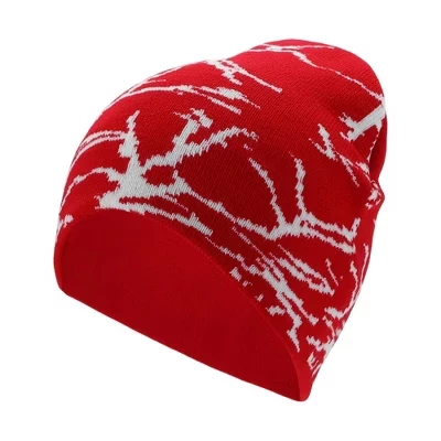 Cycling Hat Warm Comfortable Breathable Hard Hat Liner Purple Fulmination Pattern Acrylic 7.87